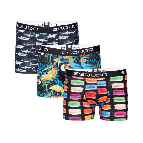 Boxers Variety Pack V2 // Pack of 3 // Multicolor (M)