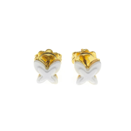 Freevola 18k Yellow Gold + Kogolong Earrings // Store Display