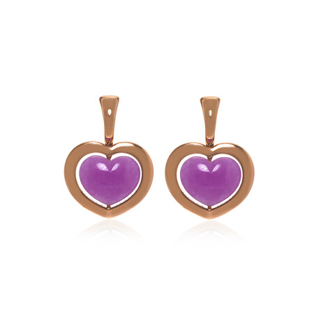 Giulietta E Romeo 18k Rose Gold + Quartzite Earrings // Store Display