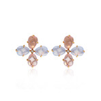 Mimi Milano Mila 18k Rose Gold + Diamond + Chalcedony Earrings // Store Display