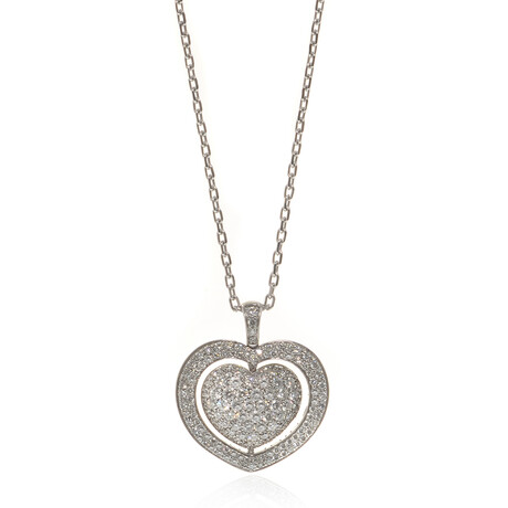 Giulietta E Romeo 18k White Gold + Diamond Necklace // 28" // Store Display