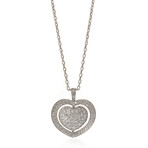 Giulietta E Romeo 18k White Gold + Diamond Necklace // 28" // Store Display