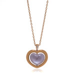 Giulietta E Romeo 18k Rose Gold + Diamond + Amethyst Necklace // 28" // Store Display