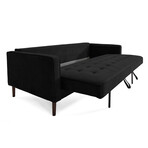 Nouhaus Module Ergonomic Sofabed // Black - MicroFiber