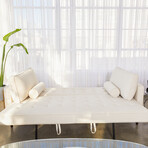 Nouhaus Module Ergonomic Sofabed // Ivory - Woven Knit