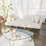 Nouhaus Module Ergonomic Sofabed // Ivory - Woven Knit