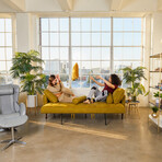 Nouhaus Module Ergonomic Sofabed // Moss - MicroFiber