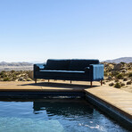 Nouhaus Module Ergonomic Sofabed // Navy Blue - Velvet