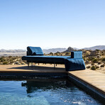 Nouhaus Module Ergonomic Sofabed // Navy Blue - Velvet