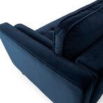 Nouhaus Module Ergonomic Sofabed // Navy Blue - Velvet