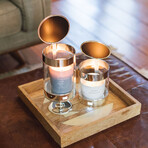 A.L.E.C // Automated Safe Candle Holder // Sophisticated Silver (Small Holder)