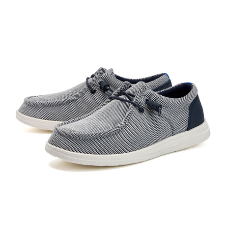 Aleader Men's Urban Fit Slip-On Shoes // Blue + White (US: 7)