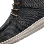 Aleader Men's Urban Fit Mid-Top Knit Chukka Boots // Black + Grey (US: 7)