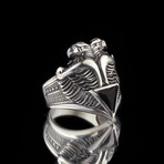 925 Sterling Silver Double-Headed Eagle Ring (5)