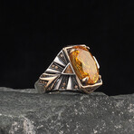 925 Sterling Silver + Citrine Ring (8)