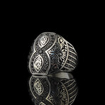 925 Sterling Silver Pattern Ring (7)