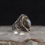925 Sterling Silver + Labradorite Ring (6)