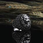 925 Sterling Silver Lion Ring (6.5)