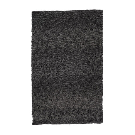 Gendry Stonewashed Mélange Shag // Black (5' x 8' Area Rug)