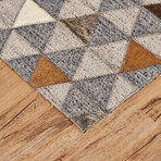 Canady Handmade Mosaic Leather (2' x 3' Accent Rug)