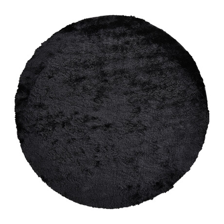 Freya Plush Shag // Black // 8' x 8'