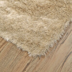 Freya Plush Shag // Cream + Beige (2' x 3'4" Accent Rug)