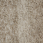 Gendry Stonewashed Mélange Shag // Latte + Tan (5' x 8' Area Rug)