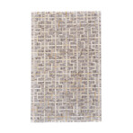 Canady Handmade Leather Trellis (2' x 3' Accent Rug)