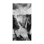 The Falls // Reverse Printed Tempered Glass with Silver Leaf