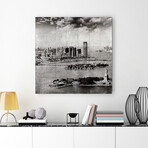 New York Skyline // Reverse Printed Tempered Glass with Silver Leaf (New York Skyline A)