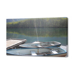 Boats On A Mountain Lake