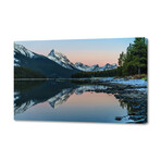 Reflections in Maligne Lake, Jasper. Alberta, Canada (8"H x 12"W x 0.75"D)