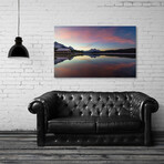 Sunrise Full of Colors in Maligne Lake, Jasper. Canada (8"H x 12"W x 0.75"D)