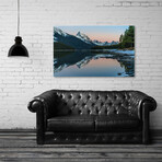 Reflections in Maligne Lake, Jasper. Alberta, Canada (8"H x 12"W x 0.75"D)