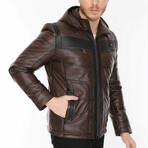 Jackson Leather Jacket // Brown (XL)