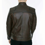 Cory Leather Jacket // Brown (M)