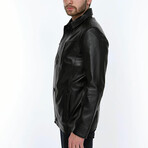 Eric Leather Jacket // Black (M)