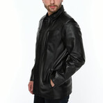 Eric Leather Jacket // Black (M)