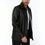 Eric Leather Jacket // Black (M)