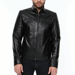 Myles Leather Jacket // Black (XL)