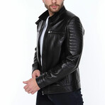 Myles Leather Jacket // Black (XL)