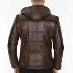 Jackson Leather Jacket // Brown (XL)