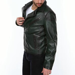 Peter Leather Jacket // Green (L)