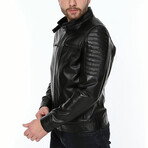 Myles Leather Jacket // Black (XL)