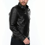 Myles Leather Jacket // Black (XL)