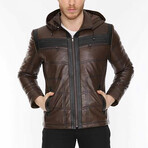 Jackson Leather Jacket // Brown (XL)