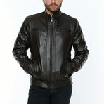 Anwar Leather Jacket // Brown (XL)