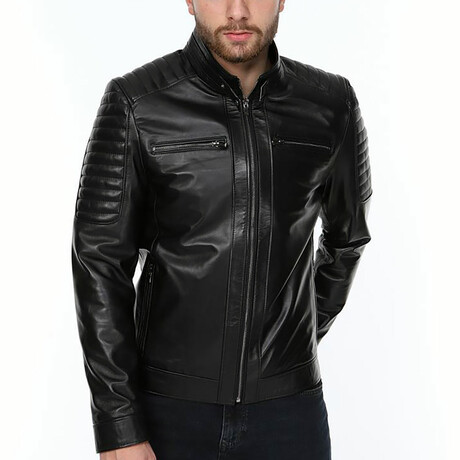 Myles Leather Jacket // Black (S)