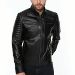 Myles Leather Jacket // Black (XL)