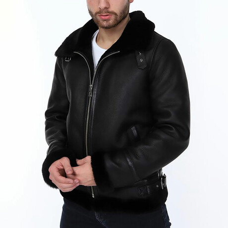 David Leather Jacket // Black (S)